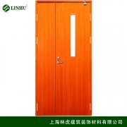 木質(zhì)字母帶玻璃防火門